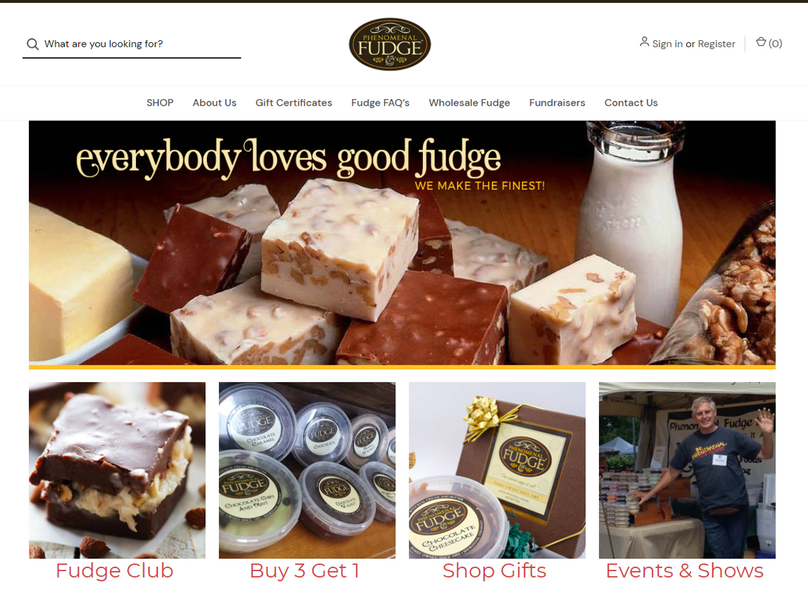 Website Design: Phenomenal Fudge